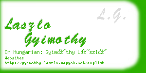 laszlo gyimothy business card